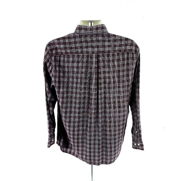 Daniel Cremieux Signature Non Iron Purple White Glen Plaid Medium Button Down - Picture 6 of 10